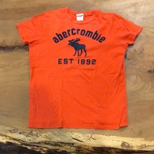 Kids XL orange muscle t shirt, Abercrombie